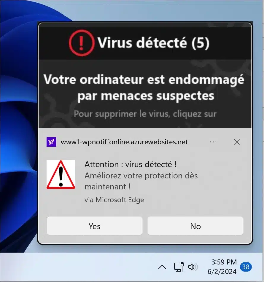 Virus Détecté (5)