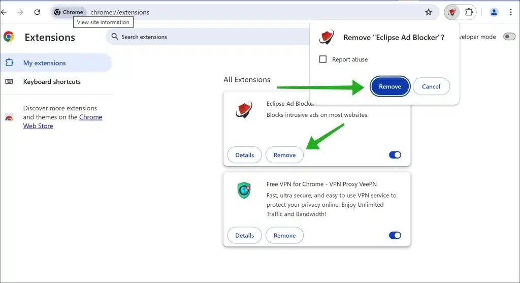 Supprimer eclipse adblocker virus